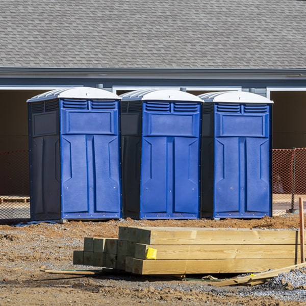 how often are the porta potties cleaned and serviced during a rental period in Houlka